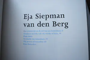 Eja Siepman van den Berg - 3x: o.a. Gesign. boek (fotogr. A. Etoundi Essamba) & Gesign. boek Jan Verschoor kopen? Bied vanaf 50!