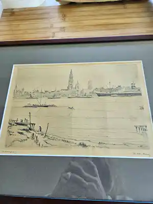 Buy Is. van Mens - Gezicht op Antwerpen? Bid from 80!