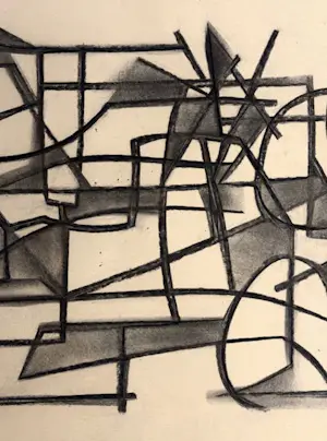 Silvin Bronkart - Hochwertige abstrakte Komposition aus dem Jahr 1949 kopen? Bied vanaf 550!