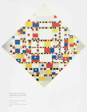 Piet Mondriaan - Victory Boogie Woogie, emaille op metaal (unica, zeer groot) kopen? Bied vanaf 1000!