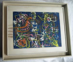 Hans Ittmann - Ingelijst, olieverf op papier , Optie – 47 x 57 cm - ca. 1955-1960 kopen? Bied vanaf 1!