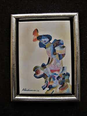 Henk Klinkhamer - Westlandse schilder - Delicaat Expressionistisch portret "Venus" gesigneerd verkocht voor € 10!