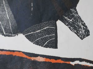 Guillaume Le Roy - Abstract - Houtsnede kopen? Bied vanaf 35!