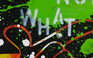 Don Ken - Gemengde techniek op doek, Things R not what they R kopen? Bied vanaf 800!