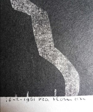 Kea Homan - Herinnering - houtsnede kopen? Bied vanaf 19!