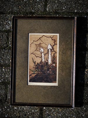 H.C. Spruit - Nederlands-Indisch Graficus - Fraaie Ets - Inktzwammen - omstreeks 1920 kopen? Bied vanaf 1!