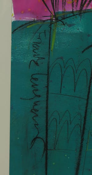 Frank Lengvenius - Gemengde techniek op papier, Zonder titel - Ingelijst (Groot) kopen? Bied vanaf 80!