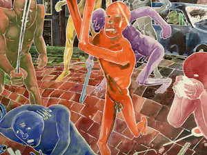 Henri de Haas - Drieluik 'De straat' kopen? Bied vanaf 200!