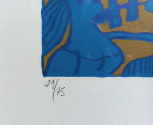 Corneille - Jours Heureux au Village de Van Gogh, litho (mooi ingelijst) kopen? Bied vanaf 225!