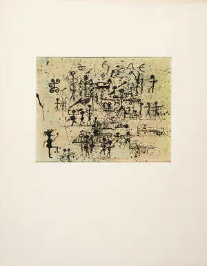 Niet of onleesbaar gesigneerd - Gemengde techniek op papier, Zonder titel kopen? Bied vanaf 1!