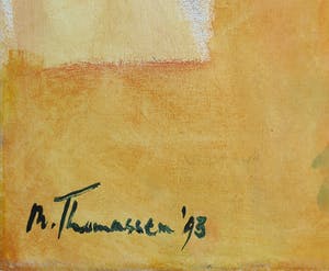 Marieke Thomassen - Acryl op doek, Lelies - Ingelijst (Groot) kopen? Bied vanaf 1!