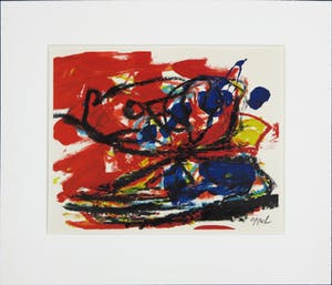 Karel Appel - Litho, Musique Barbare kopen? Bied vanaf 10!
