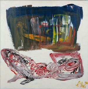 Martin van Wordragen - Olieverf op doek, Liggend bij Pauwenkooi, Ingelijst kopen? Bied vanaf 150!