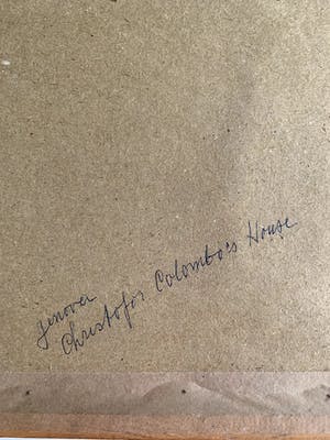 Niet of onleesbaar gesigneerd - Christoffel Columbus - geboortehuis Genua - M. Hinzmann kopen? Bied vanaf 1!