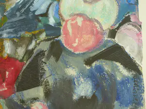 Anneke de Vlaming - Gemengde techniek , De huiskamer – ingelijst - 1996 kopen? Bied vanaf 1!