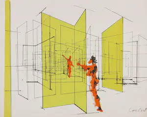 Constant - & Arthur C. Caspari, Colofon van 9 litho's en verhaal in 10 delen! "Labyrismen" kopen? Bied vanaf 1000!