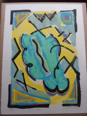 Bettina Lopetro - Zeefdruk. Titel, "Horse Head". kopen? Bied vanaf 20!
