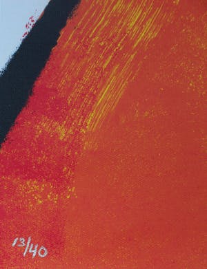 Herman Brood - Zeefdruk op linnen: "golf" kopen? Bied vanaf 599!