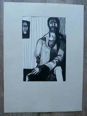 Nicolaas Wijnberg - Litho: Het lied van de moordenaar - 1956 kopen? Bied vanaf 10!
