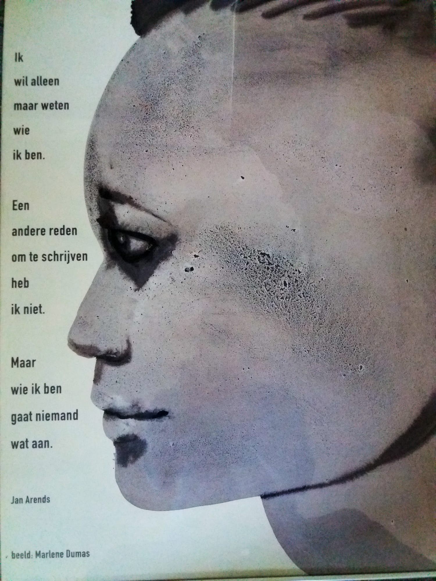 Marlene Dumas - Ik wil alleen maar -gedicht van Jan Arendt- kopen? Bied vanaf 1!