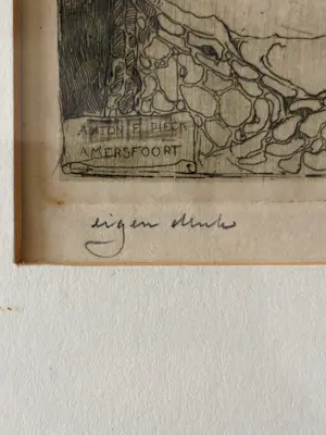 Anton Pieck - Doorkijkje Amersfoort, Eigen Druk, Handgesigneerd kopen? Bied vanaf 180!