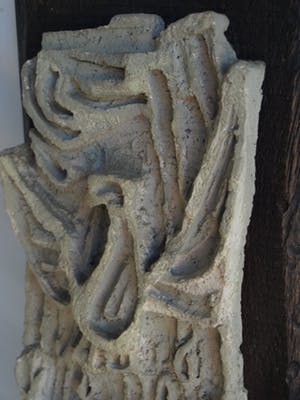 Klaas Pijlman - Wandplaquette van witte Chamotte / Aardewerk – ca. 1970 kopen? Bied vanaf 25!