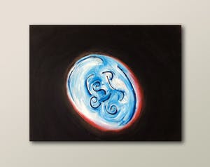Jack Vissers - Vreemde planeet - acryl op karton kopen? Bied vanaf 1!