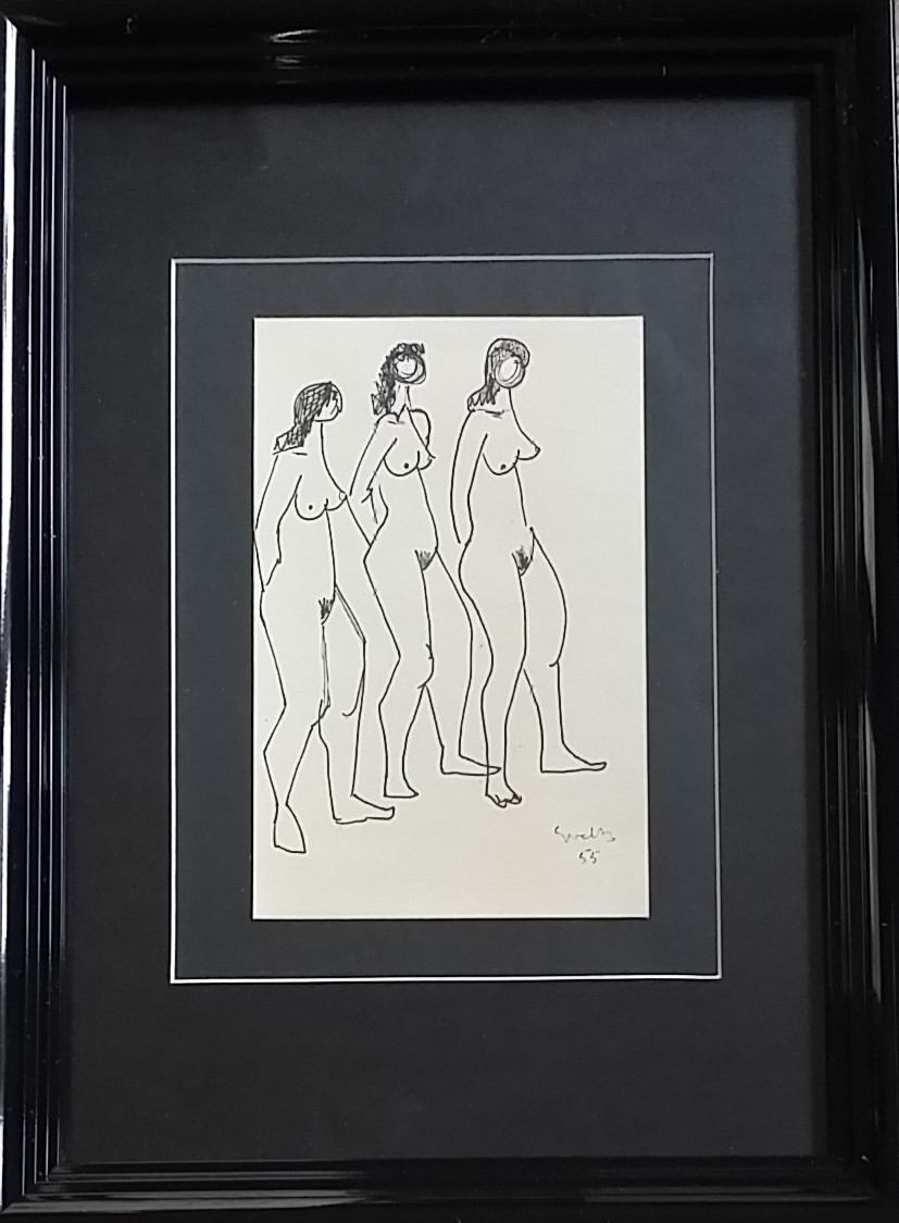 Siep van den Berg - 3 naakten verkocht voor € 100!