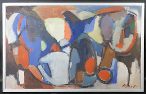 Niet of onleesbaar gesigneerd - Olieverf op doek, Erotica - Ingelijst kopen? Bied vanaf 1!