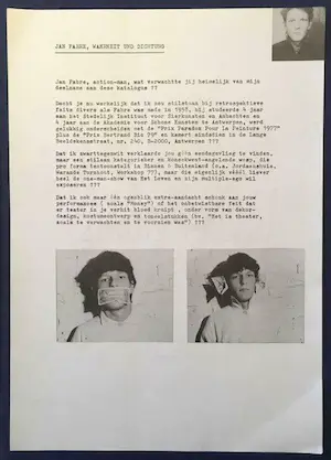 Jan Fabre - Uitgewrongen Art kopen? Bied vanaf 850!