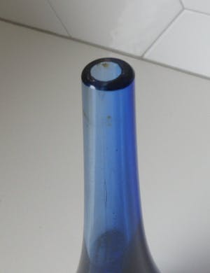 Flavio Poli - Seguso Vetri d'Arte - Blauwe Sommerso Druppelvaas kopen? Bied vanaf 10!