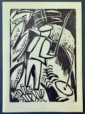 Karl Schmidt-Rottluff - Der Angler. Original-Holzschnitt Werkverzeichnis Rathenau 4 kaufen? Bieten Sie von 130!