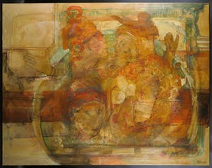 Käthe Ruyssenaars - Olieverf op doek, Uit de band springen (Groot) kopen? Bied vanaf 200!