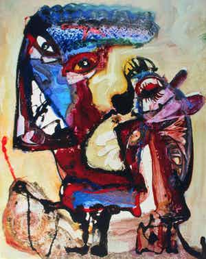 Jan te Wierik - Zonder Titel verkocht voor € 70!