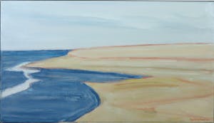 Paul Overhaus - Olieverf op board, Strand - Ingelijst kopen? Bied vanaf 90!