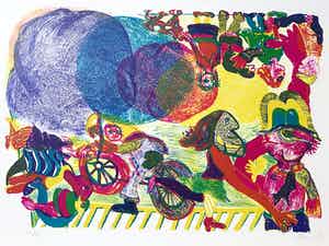 Jacqueline de Jong - Fantasiewereld, litho verkocht voor € 55!