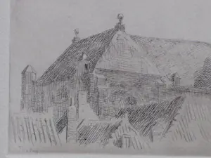 Willem Bastiaan Tholen - Domtoren Veere - Ets kopen? Bied vanaf 50!