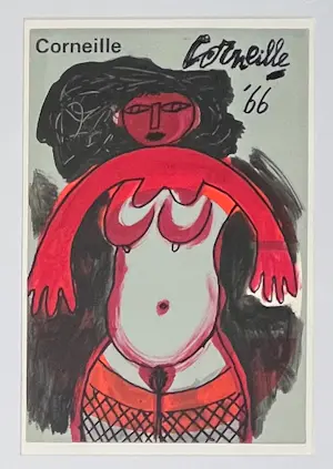 Corneille - Afrikaanse godin, gouache op papier, 1966 kopen? Bied vanaf 3000!