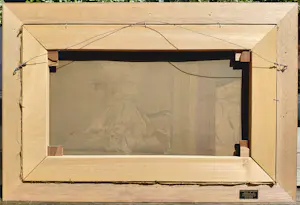 Theo Bitter - Tram in Scheveningen, olieverf op doek (netjes ingelijst) kopen? Bied vanaf 275!