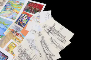 Joe Wols - Lot van 55 werken op papier kopen? Bied vanaf 50!