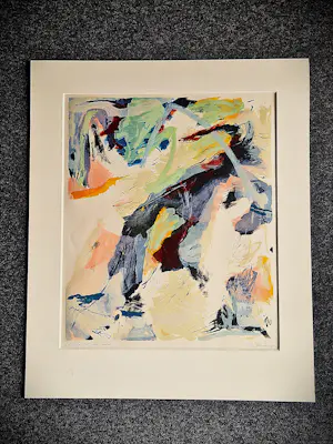 Ron Gennisse - Grote abstract-expressionistische Litho "het door-breken" - zeer kleine oplage kopen? Bied vanaf 46!