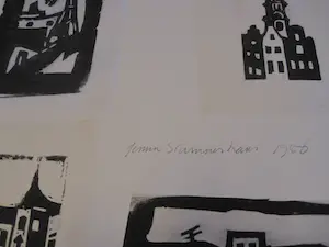 Herman Stammeshaus - VIER (4) unieke Hout/Linosnede's "Amsterdam" - Zeer kleine oplage! kopen? Bied vanaf 43!