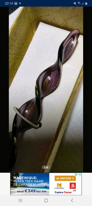 Curiosa - Handmaded calligraphy pen in colored glass kopen? Bied vanaf 1!