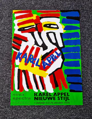 Karel Appel - drie originele jaren 70 affiches voor solo - exposities - in goede staat kopen? Bied vanaf 45!