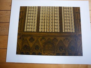 Bert Vredegoor - Zeefdruk, titel, "Motto 3 ". kopen? Bied vanaf 35!