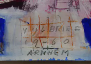 Ernst Vijlbrief - Abstracte Compositie 1960 kopen? Bied vanaf 175!