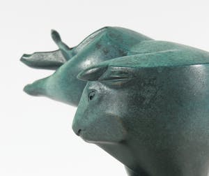 Willem Lenssinck - Gepatineerd bronzen stier, Tournado kopen? Bied vanaf 2000!