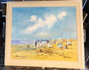 Henk Poeder - Strandgezicht verkocht voor € 120!