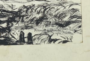 Rosamund de Perinello - Inkttekening, Landschap kopen? Bied vanaf 1!