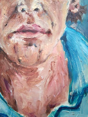 Niet of onleesbaar gesigneerd - Portret van een gevangene. Circa 1990 kopen? Bied vanaf 10!